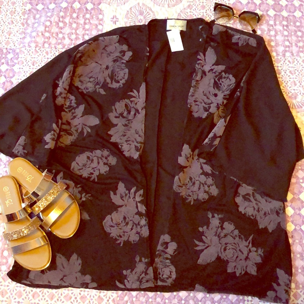 Black and  Purple throw over